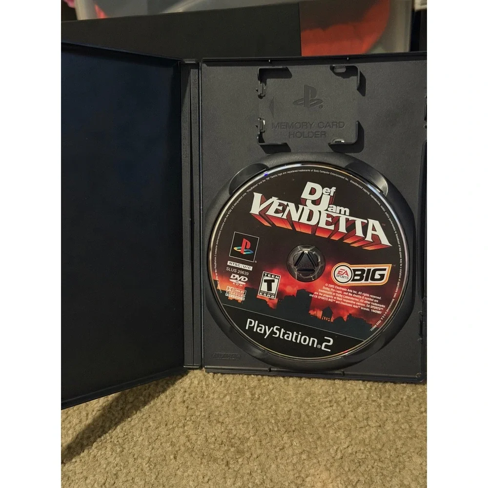 Def Jam Vendetta Sony PlayStation 2 PS2 Black Label EA Sports BIG Fighting Game